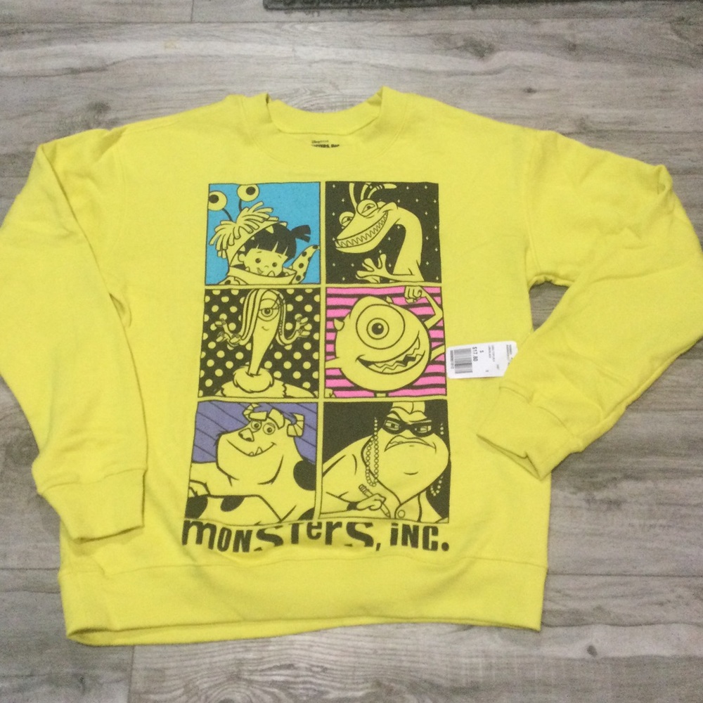 Forever21 Disney Monsters Inc Lime sweater